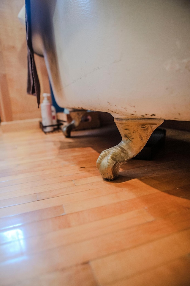 210 6th St, Morris, MN 56267 - detailed view of wood finished floors and oil tank