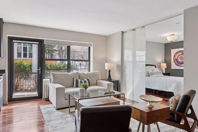 2201 3rd Ave S Unit 102, Minneapolis, MN 55404 - living area with wood-type flooring