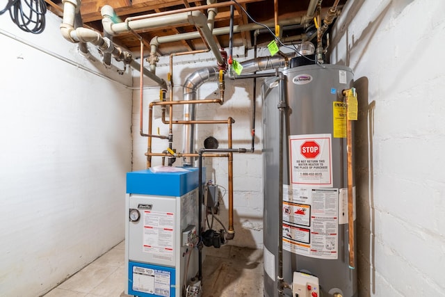 4848 Ewing Ave S, Minneapolis, MN 55410 - utilities featuring gas water heater and a heating unit
