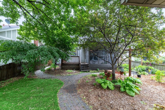 4848 Ewing Ave S, Minneapolis, MN 55410 - fenced backyard featuring a wooden deck