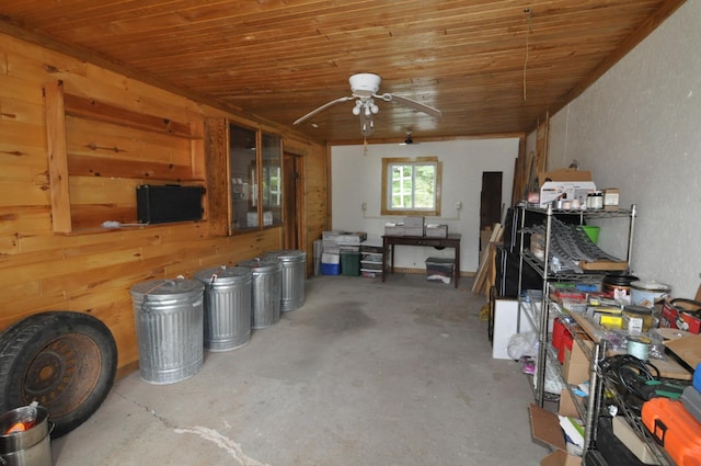 24892 277th Ave, Akeley Twp, MN 56467 - storage area featuring ceiling fan