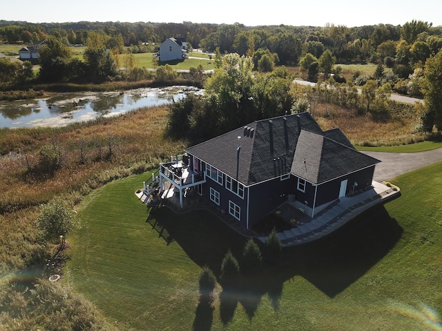 7720 242nd St, Wyoming, MN 55025 - aerial view of property and surrounding area with a large body of water