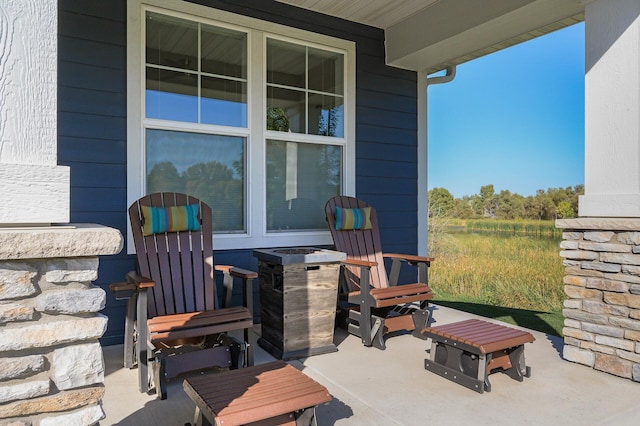 7720 242nd St, Wyoming, MN 55025 - view of covered porch