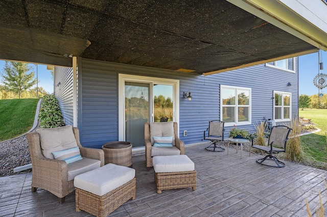 7720 242nd St, Wyoming, MN 55025 - view of patio featuring a wooden deck