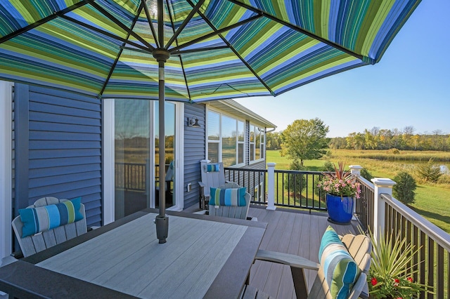 7720 242nd St, Wyoming, MN 55025 - deck featuring outdoor dining area