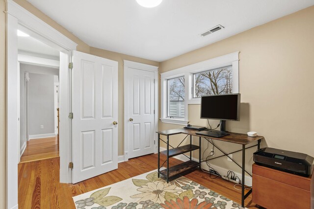 27151 Aberdeen Ave, New Prague, MN 56071 - office with light wood-style flooring and baseboards