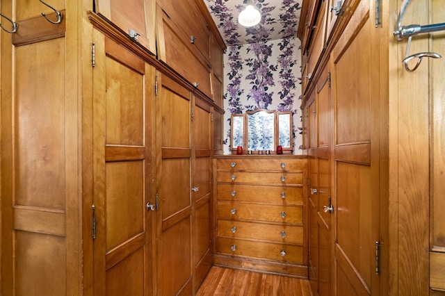 2525 2nd St, Duluth, MN 55812 - detailed view of wood finished floors and wallpapered walls
