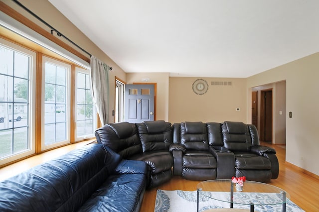 1821 4th Ave NE, Austin, MN 55912 - living room featuring wood finished floors