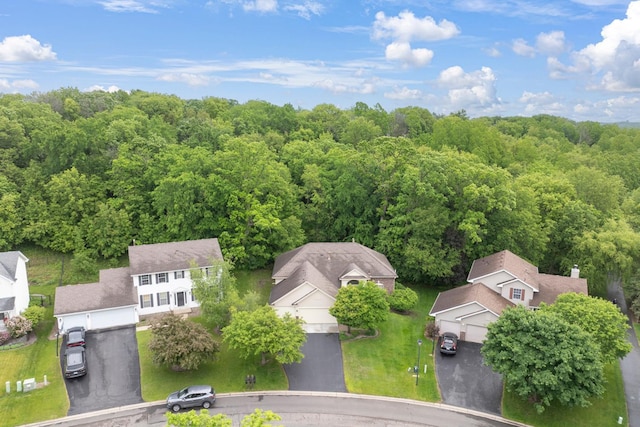 14925 Hillside Trl, Savage, MN 55378 - aerial view of residential area featuring a heavily wooded area