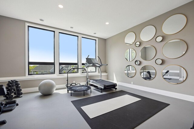 6297 Yuma Ln N, Maple Grove, MN 55311 - exercise area featuring recessed lighting