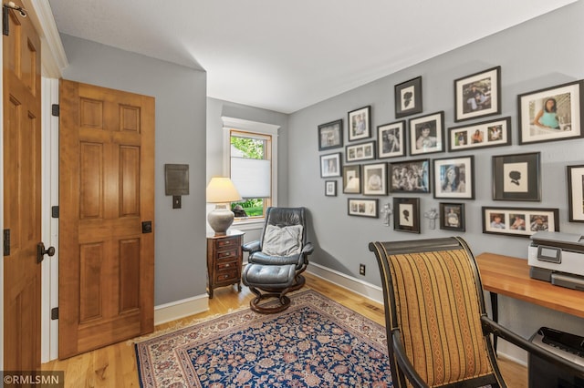 12143 Gantry Ln, Apple Valley, MN 55124 - office space featuring wood finished floors and baseboards