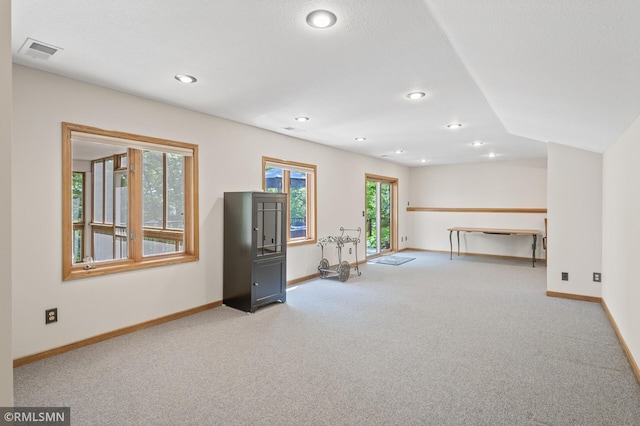 12143 Gantry Ln, Apple Valley, MN 55124 - unfurnished room with carpet flooring, baseboards, and recessed lighting