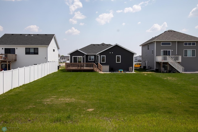 2700 14th St W, West Fargo, ND 58078 - back of property featuring a wooden deck