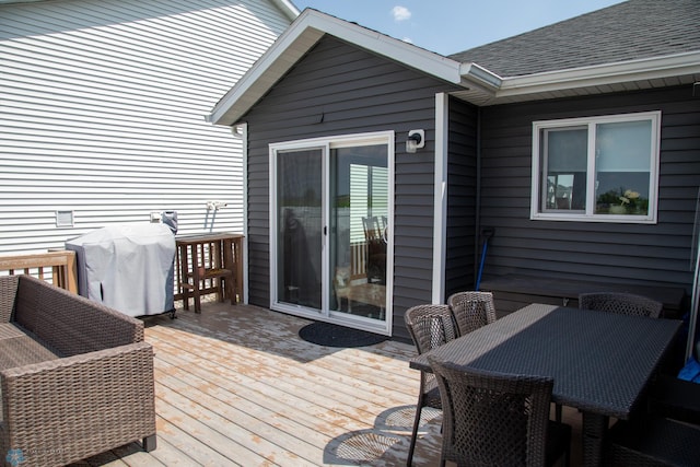 2700 14th St W, West Fargo, ND 58078 - deck with outdoor dining space and area for grilling