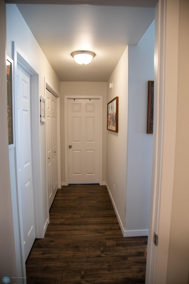 2700 14th St W, West Fargo, ND 58078 - hall featuring dark wood finished floors and baseboards