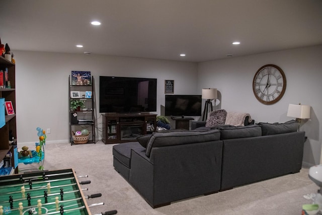 2700 14th St W, West Fargo, ND 58078 - living area featuring carpet and recessed lighting