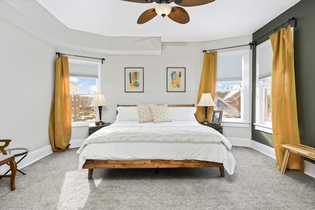 159 Western Ave S, Saint Paul, MN 55102 - carpeted bedroom with baseboards and ceiling fan
