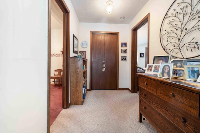 44655 Red Oak Rd, Staples, MN 56479 - hall featuring light carpet and baseboards