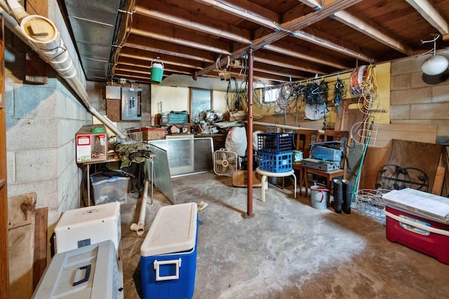 44655 Red Oak Rd, Staples, MN 56479 - unfinished basement with electric panel