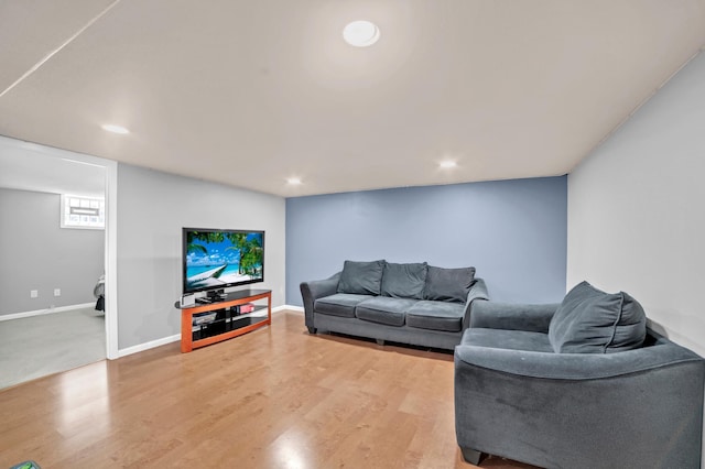 5019 Washington St NE, Columbia Heights, MN 55421 - living room featuring light wood finished floors and recessed lighting