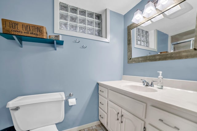 5019 Washington St NE, Columbia Heights, MN 55421 - full bathroom with vanity and a shower with shower door