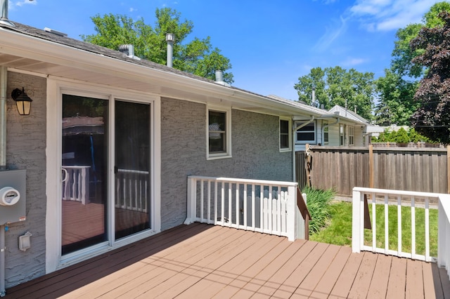 5019 Washington St NE, Columbia Heights, MN 55421 - view of wooden deck