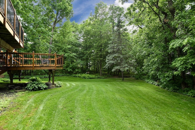 19260 81st Pl N, Maple Grove, MN 55311 - view of green lawn featuring a deck