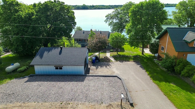27668 Crappie Trl, Sverdrup Twp, MN 56586 - aerial view of property and surrounding area with a nearby body of water