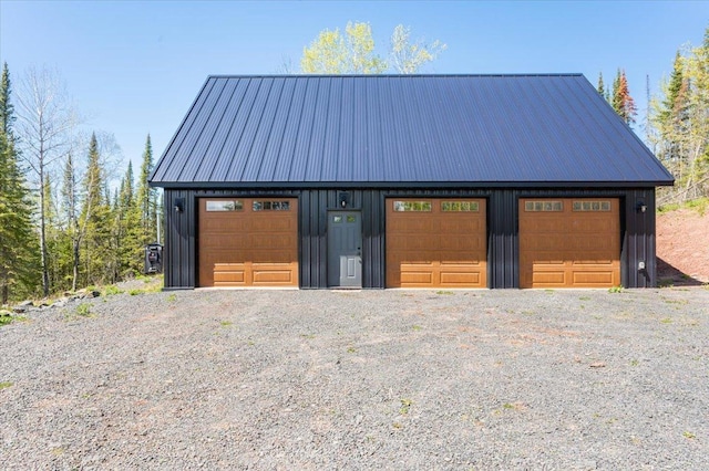 2331 Wilderness Rd, Lakeside Twp, WI 54864 - detached garage featuring central air condition unit