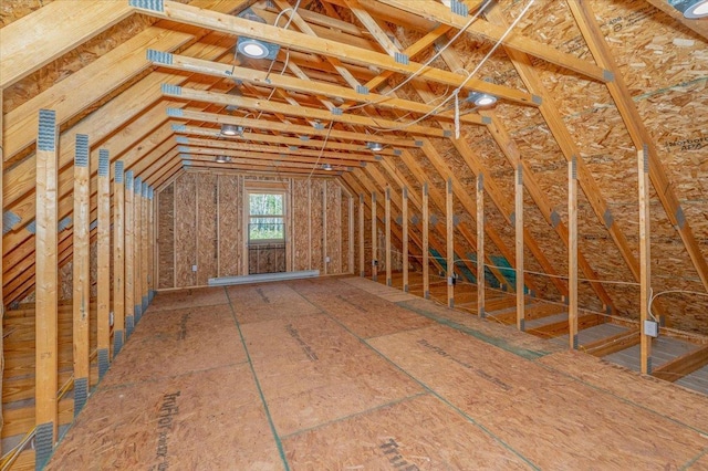 2331 Wilderness Rd, Lakeside Twp, WI 54864 - view of unfinished attic