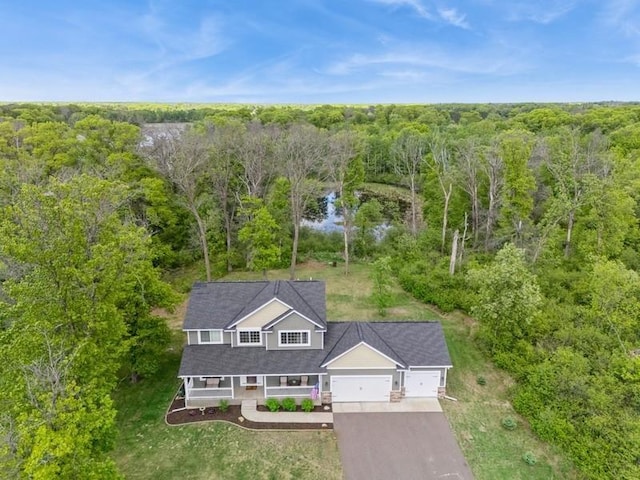 13284 288th Ave NW, Zimmerman, MN 55398 - view from above of property with a forest