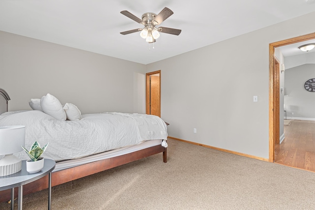 1112 Dakota St S, Shakopee, MN 55379 - bedroom with baseboards, carpet flooring, and a ceiling fan