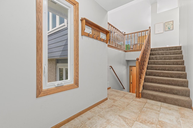 1112 Dakota St S, Shakopee, MN 55379 - staircase with baseboards