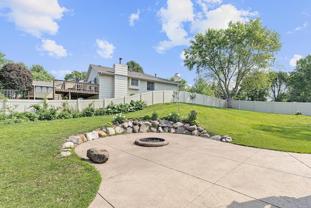 1112 Dakota St S, Shakopee, MN 55379 - view of patio with a fire pit
