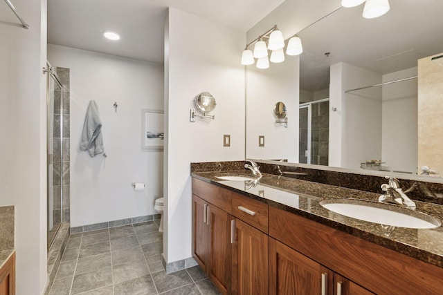 215 10th Ave S Unit 606, Minneapolis, MN 55415 - full bathroom with double vanity and a stall shower