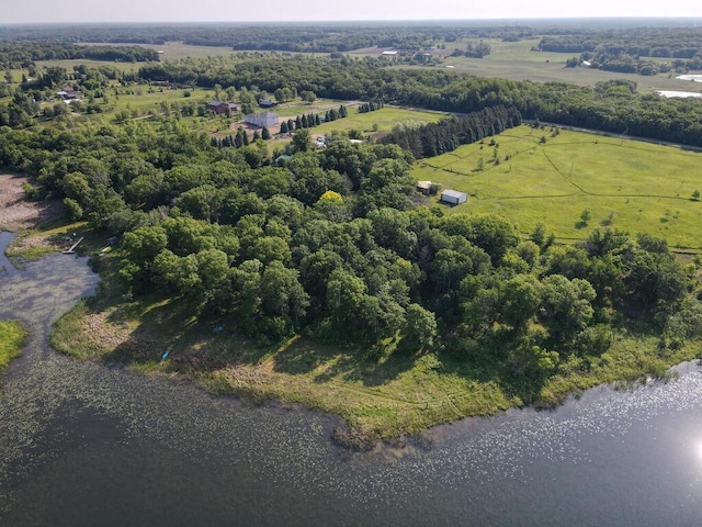 24810 96th St NW, Zimmerman, MN 55398 - aerial view of sparsely populated area with a nearby body of water