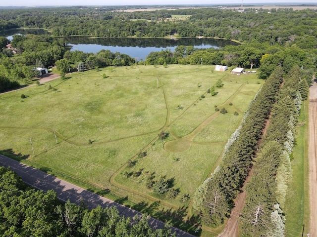 24810 96th St NW, Zimmerman, MN 55398 - aerial view of sparsely populated area featuring a large body of water