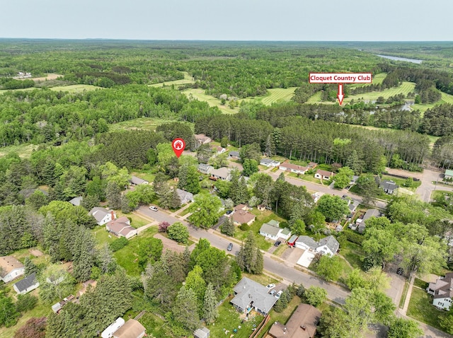 1424 Summit Ave, Cloquet, MN 55720 - aerial view of residential area with a forest