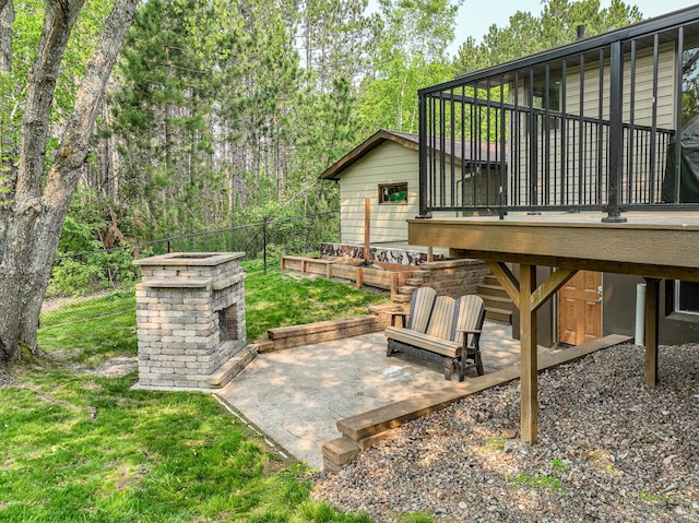 1424 Summit Ave, Cloquet, MN 55720 - view of yard featuring a patio area and a wooden deck