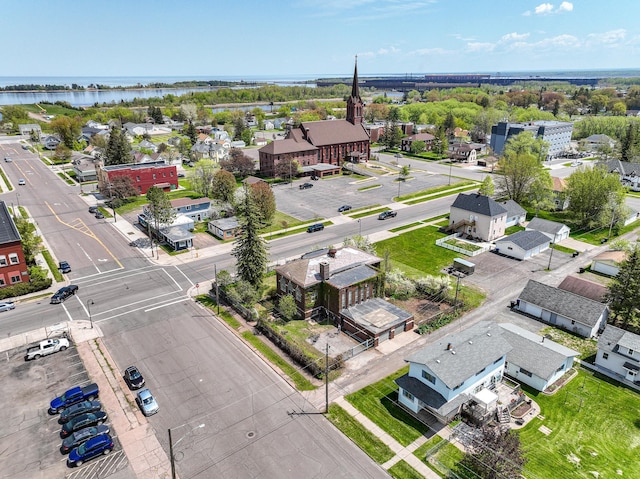 2306 5th St, Superior, WI 54880 - aerial perspective of suburban area with a large body of water