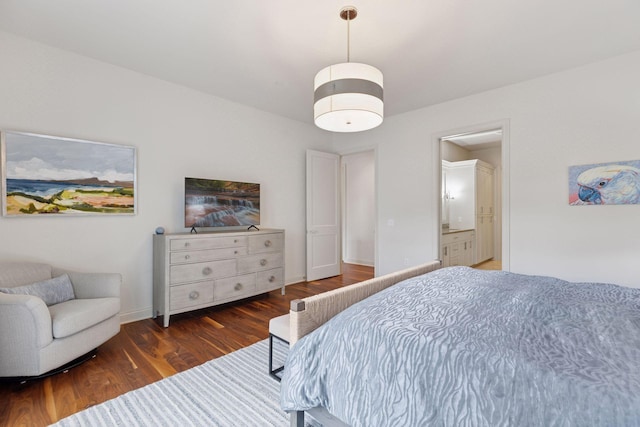 935 Lake St E Unit 211, Wayzata, MN 55391 - bedroom with wood finished floors and ensuite bath