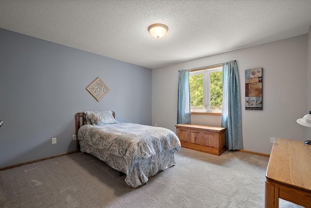 3321 Willie Dr, Burnsville, MN 55337 - bedroom featuring light colored carpet, a textured ceiling, and baseboards