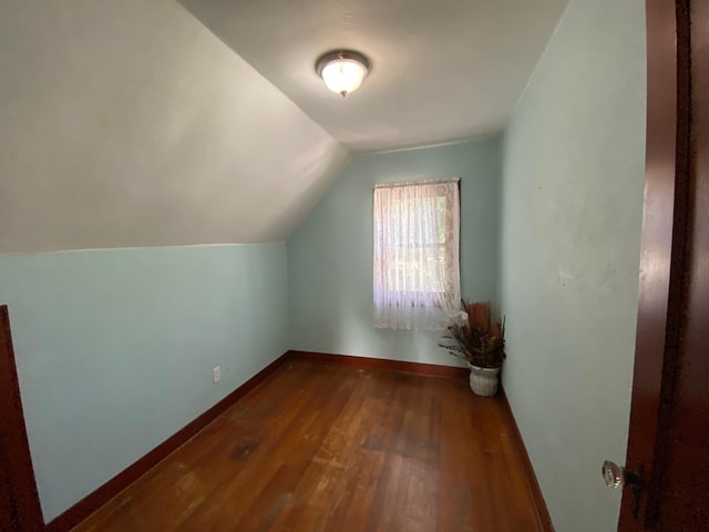 219 9th Ave SE, Rochester, MN 55904 - additional living space featuring wood finished floors, lofted ceiling, and baseboards
