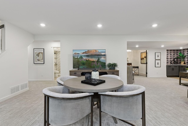 2324 Rivendell Ln, Minnetonka, MN 55305 - dining space featuring recessed lighting and light carpet