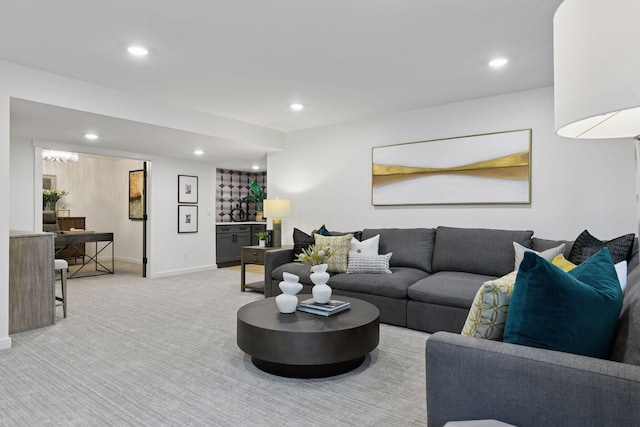 2324 Rivendell Ln, Minnetonka, MN 55305 - living room with recessed lighting and light carpet