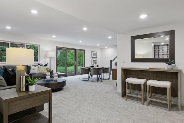 2324 Rivendell Ln, Minnetonka, MN 55305 - living area with light carpet and recessed lighting