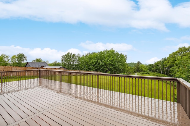 26884 709th St, Lake City, MN 55041 - wooden deck with a fenced backyard