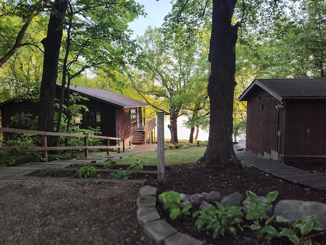 12183 Crooked Lake Ln SW, Moe Twp, MN 56327 - view of yard