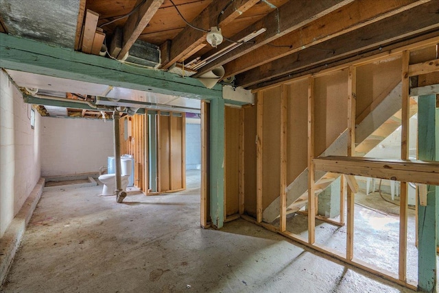 543 Pearl St, River Falls, WI 54022 - view of unfinished basement