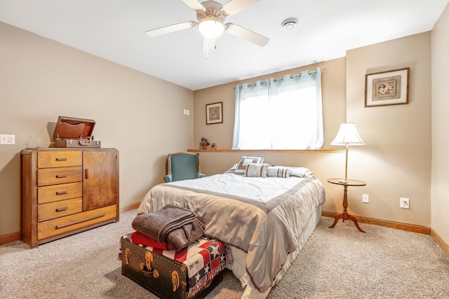 26033 607th St, Mantorville, MN 55955 - carpeted bedroom with baseboards and a ceiling fan
